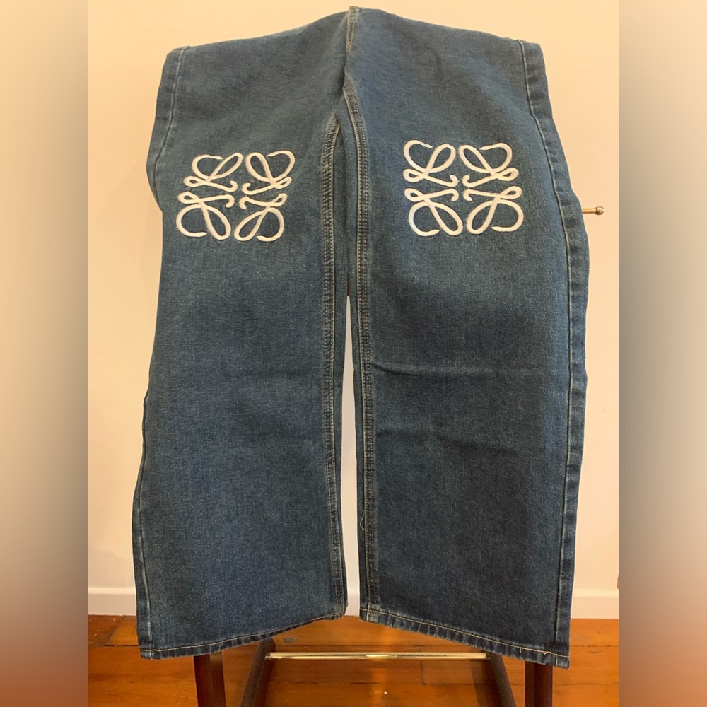 Loewe anagram blue jeans